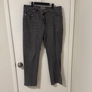 Madewell Charcoal Straight Leg Pants